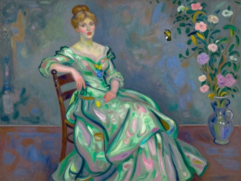 Green dress