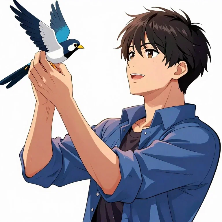 鳥と少年