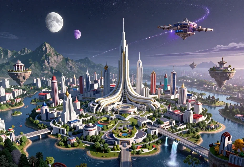sci-fi city