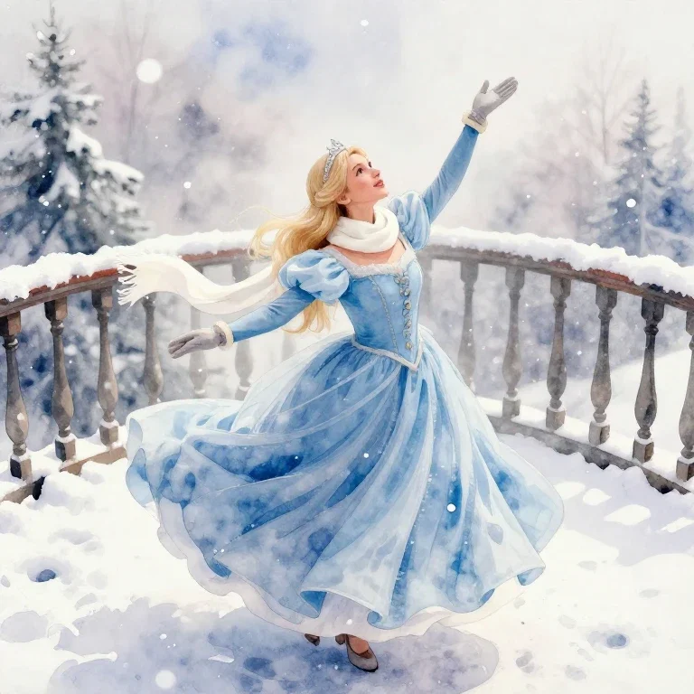 雪と踊るお姫様