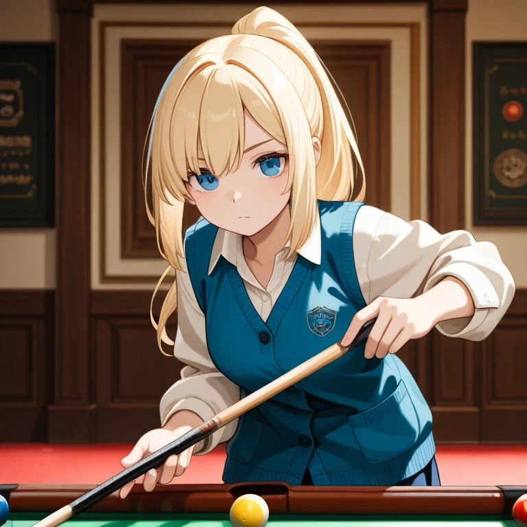 ビリヤード女子