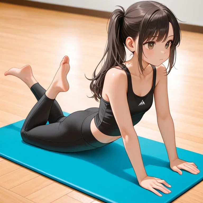 ヨガをする女の子3