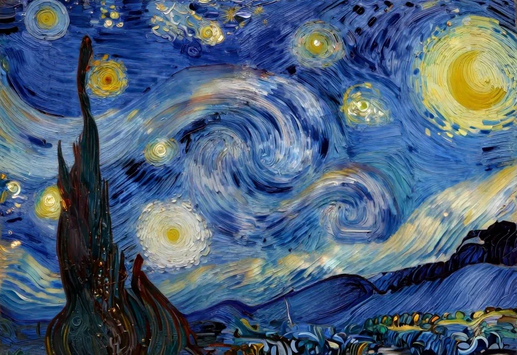 Vincent van Gogh art clouds