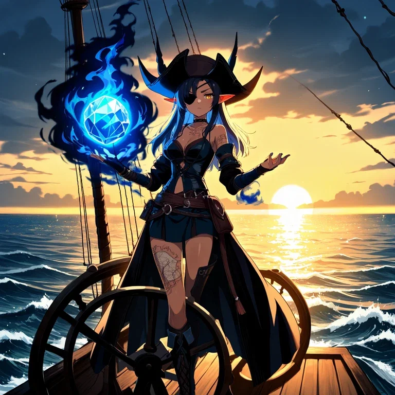 海賊エルフの魔術師