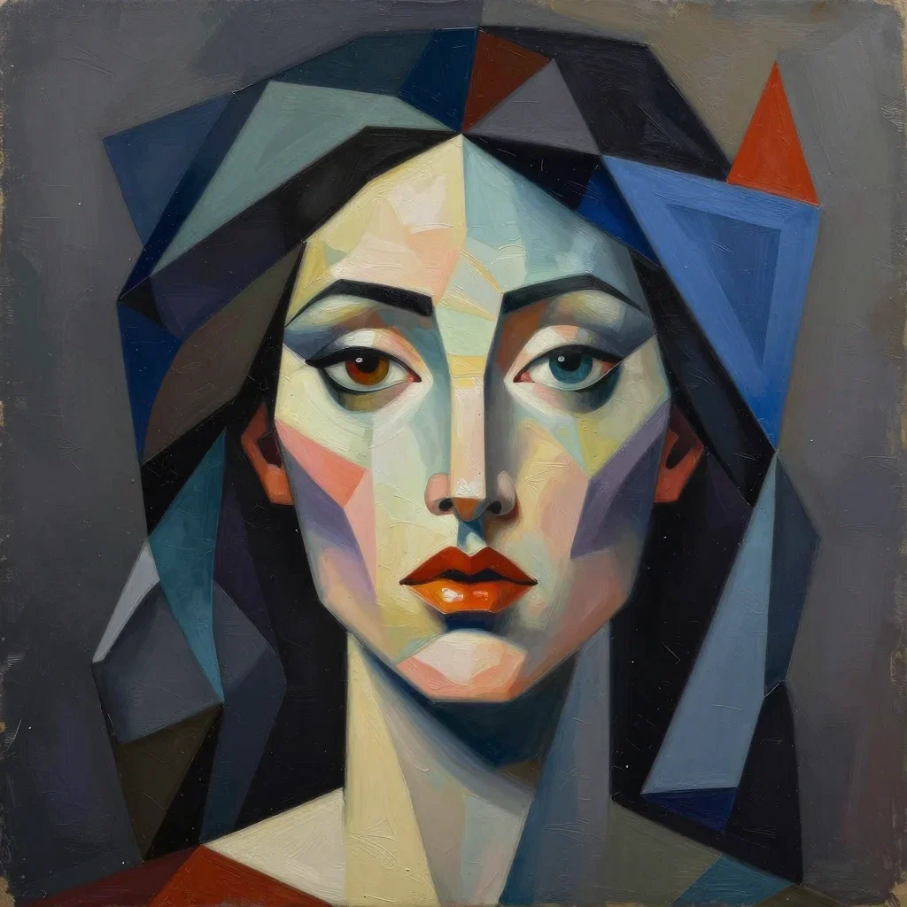 Beauty Portrait - Cubism Style