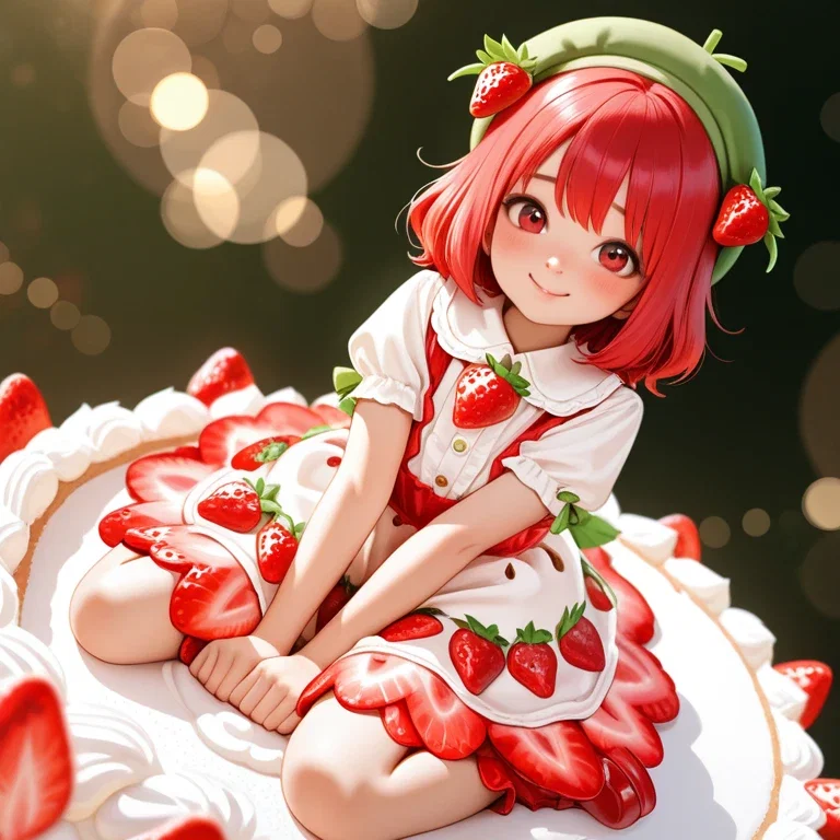 苺のケーキ、、、ですね。