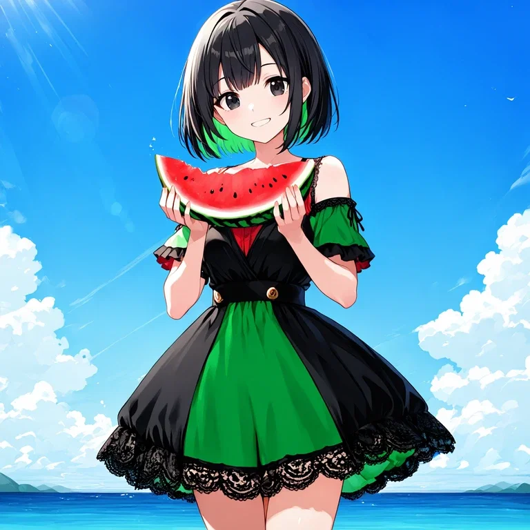 スイカ少女