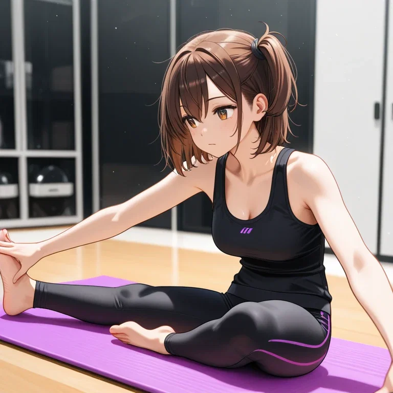 ヨガをする女の子6