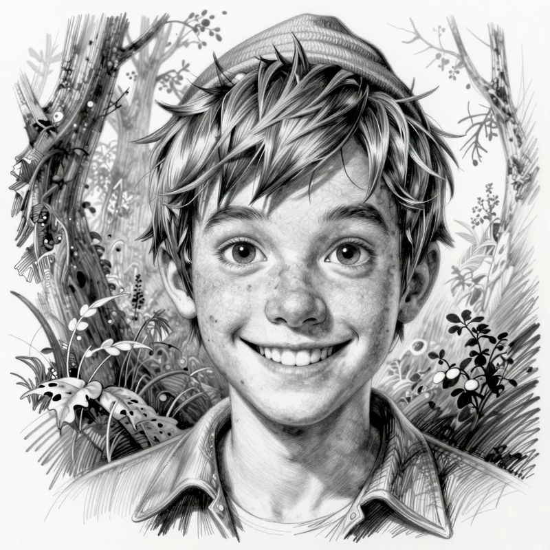 Peter Pan au Crayon Graphite