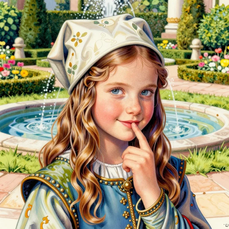 Jeune Fille du Moyen Age