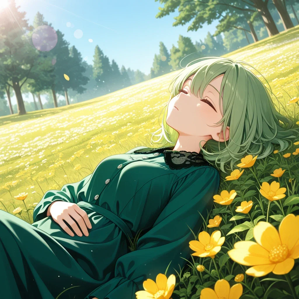 草花と共に