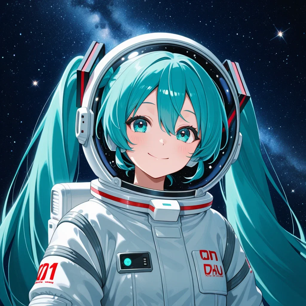 宇宙にいる初音ミク
