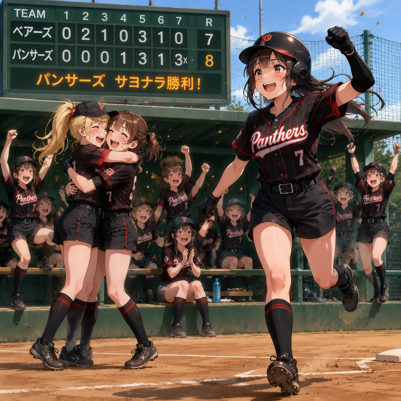 女子野球の劇的な幕切れ