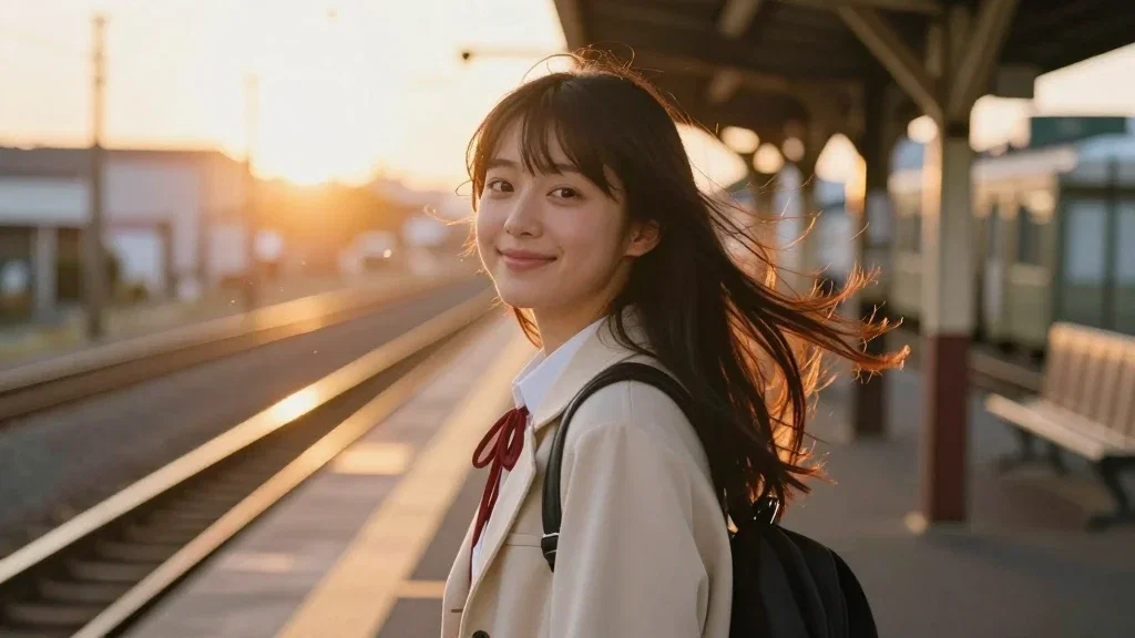 Farewell on the platform