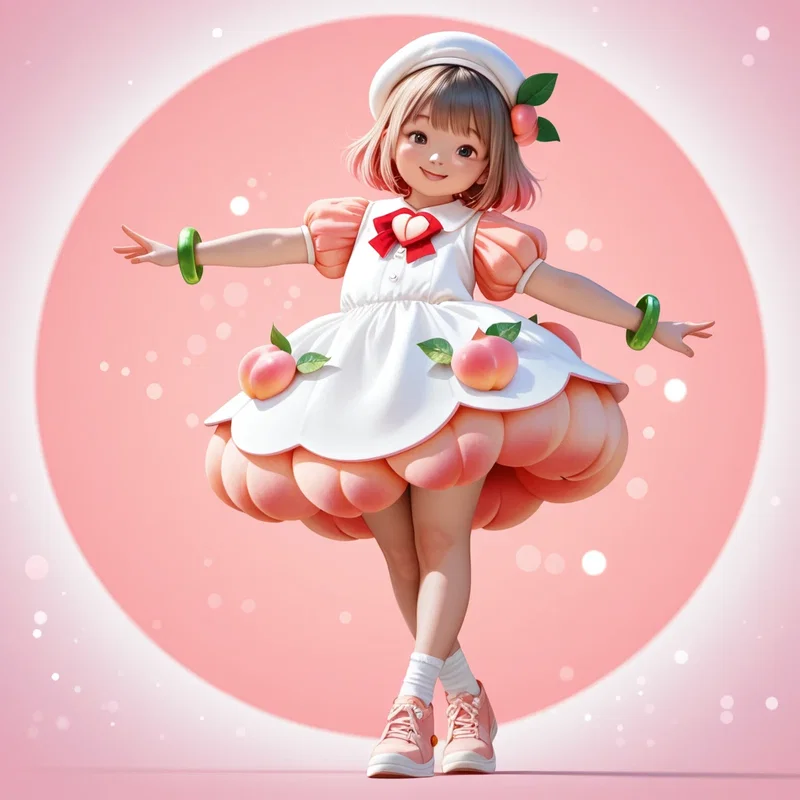 桃ちゃん　リアル風