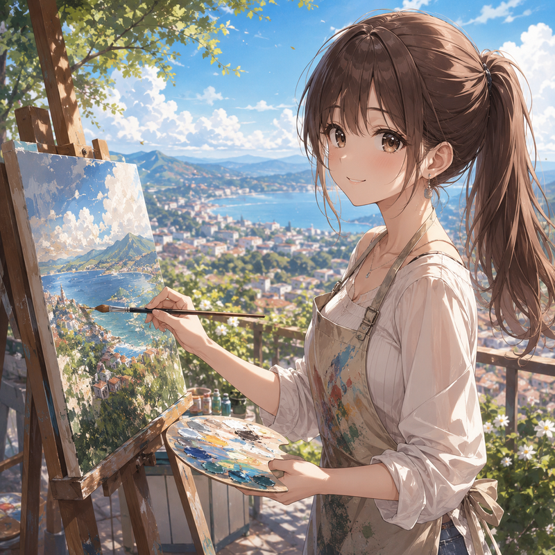 絵描き少女