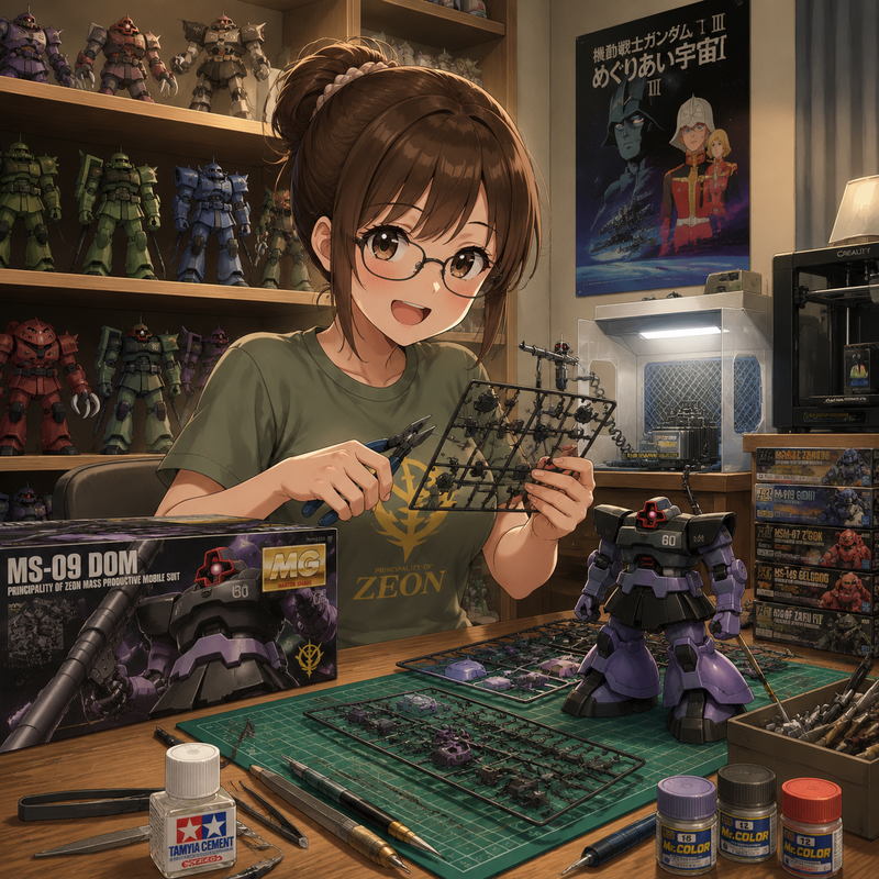 ジオンびいきのガノタな女の子