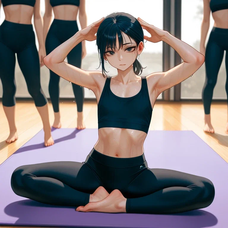 ヨガをする女性4
