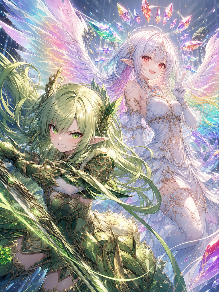伝説の2機　擬人化