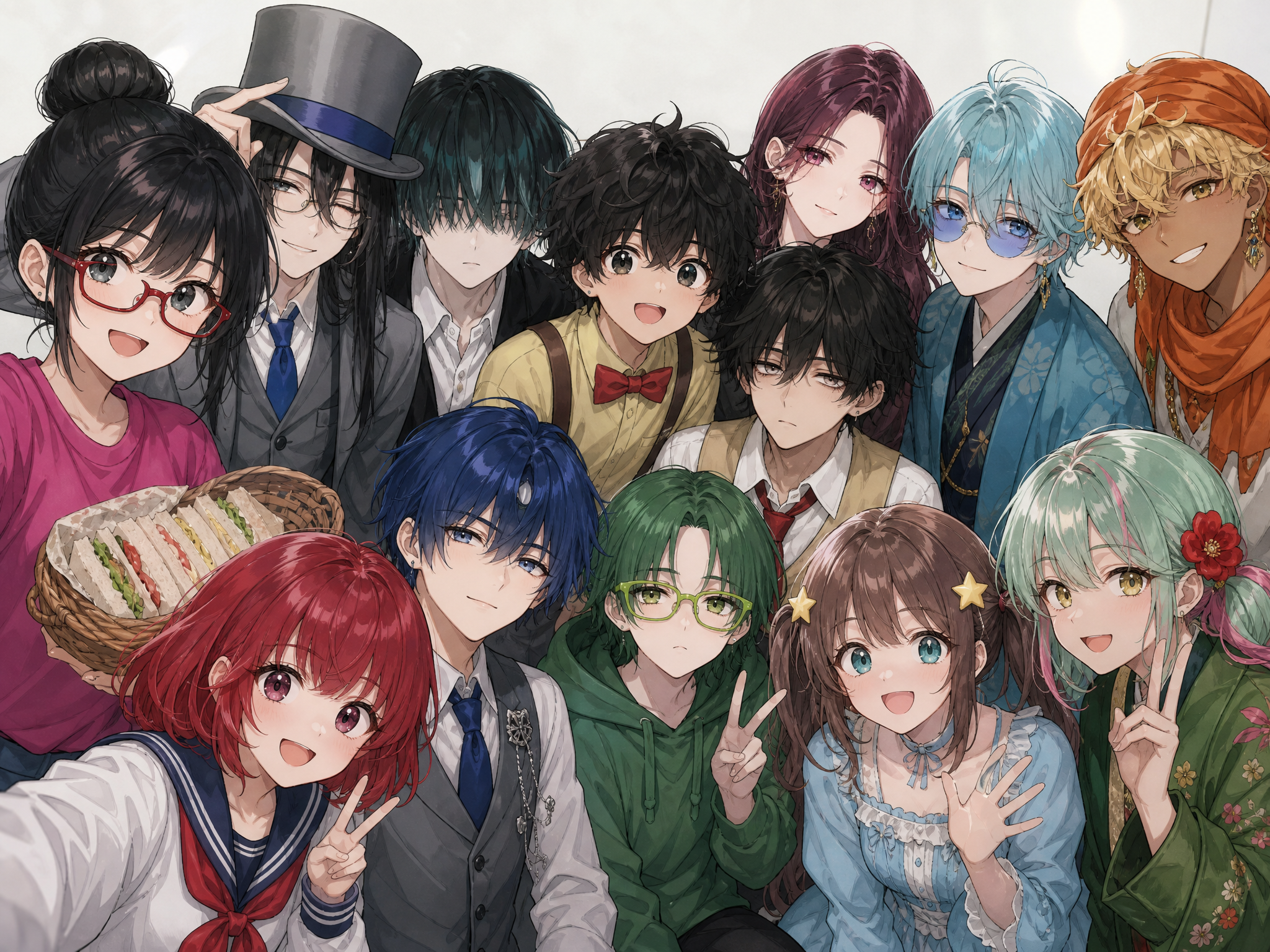 13人の集合写真