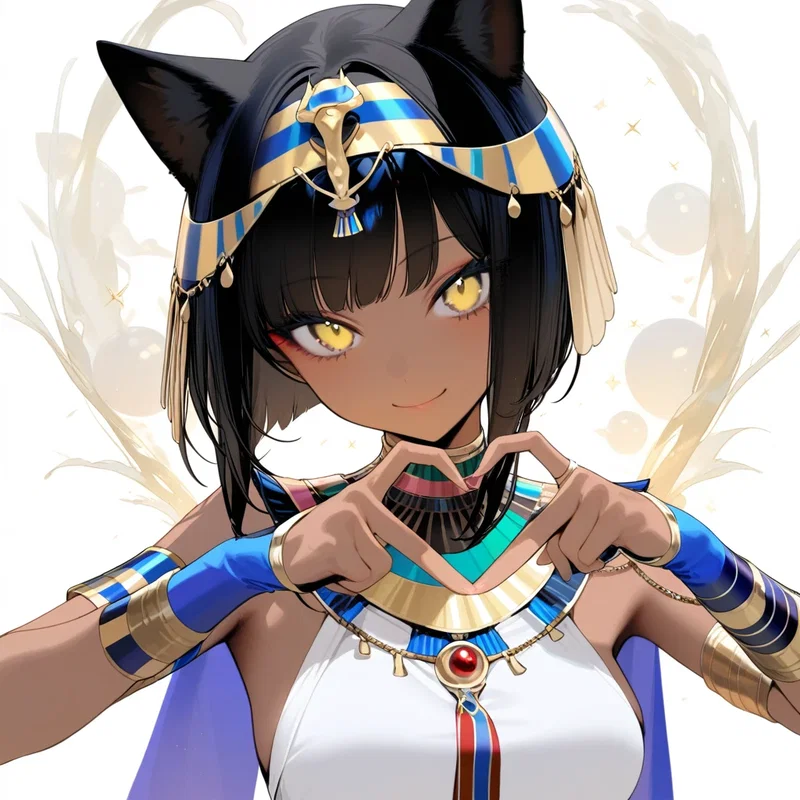 褐色エジプト猫耳ロリ