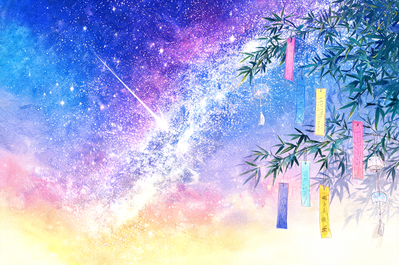 弾けるような星空