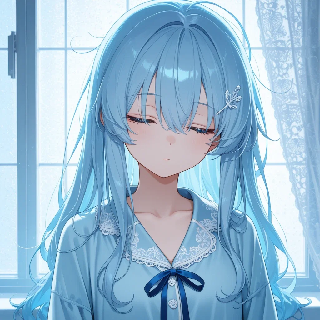 夜明けの青い光