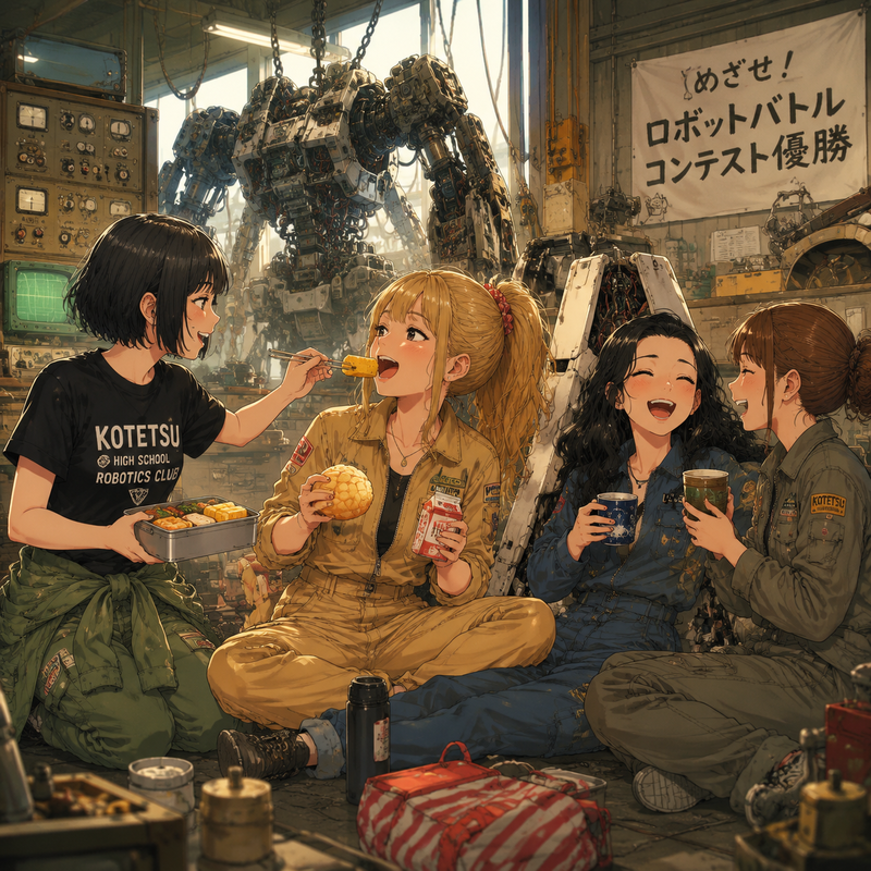 鋼鉄高等学校ロボット部の女の子たち