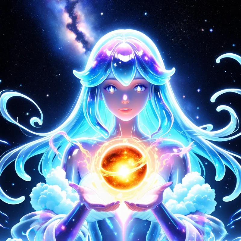 Déesse Galactique Luminescente