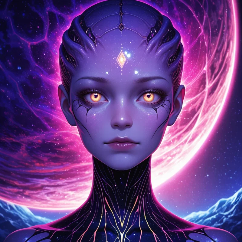 Femme Extra Terrestre Humanoïde
