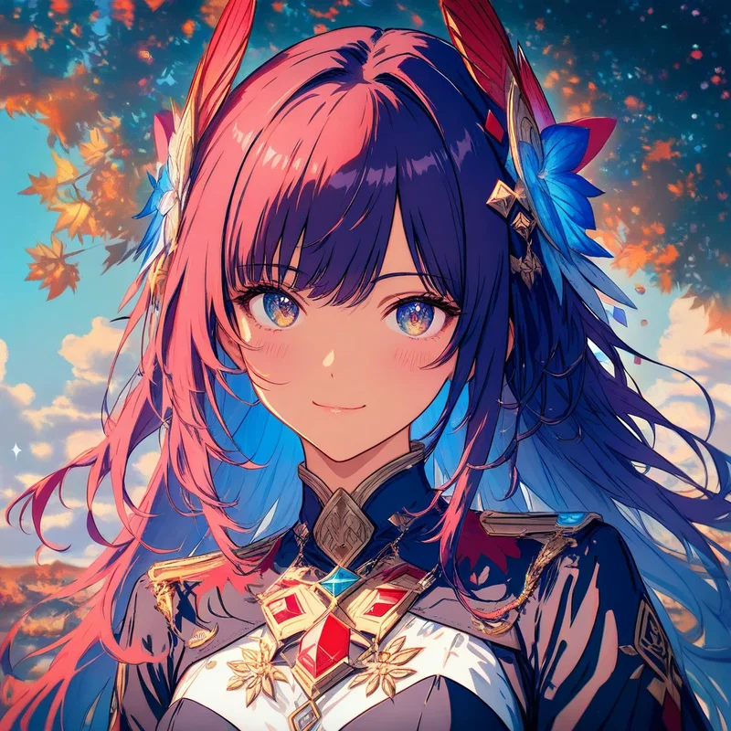 紅葉の少女