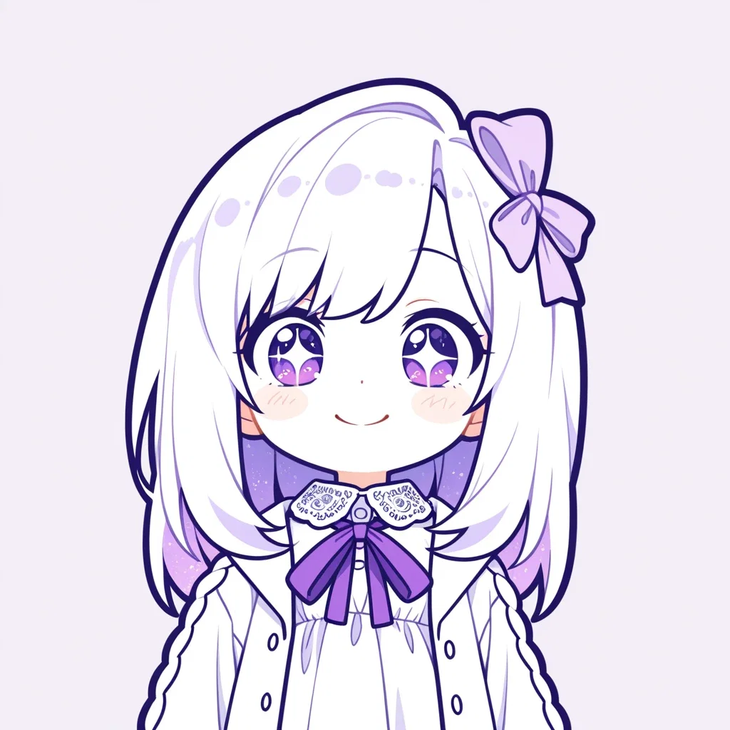 白と紫