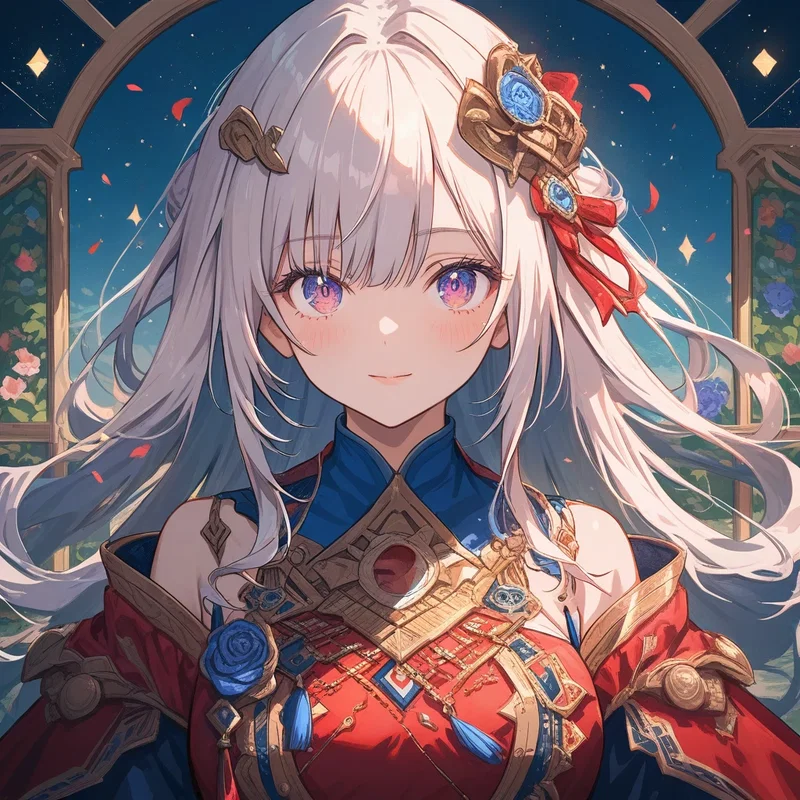 白髪の女の子