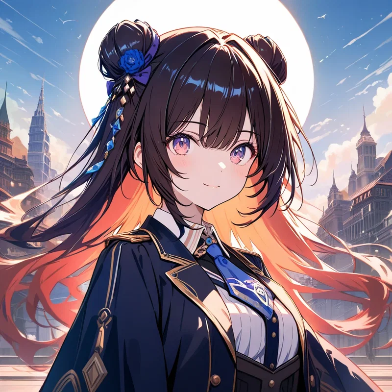魔法学院のお団子少女
