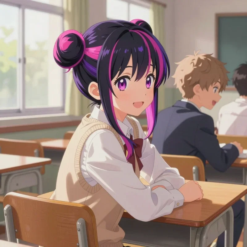 学校生活を満喫するNeta Luminaちゃん