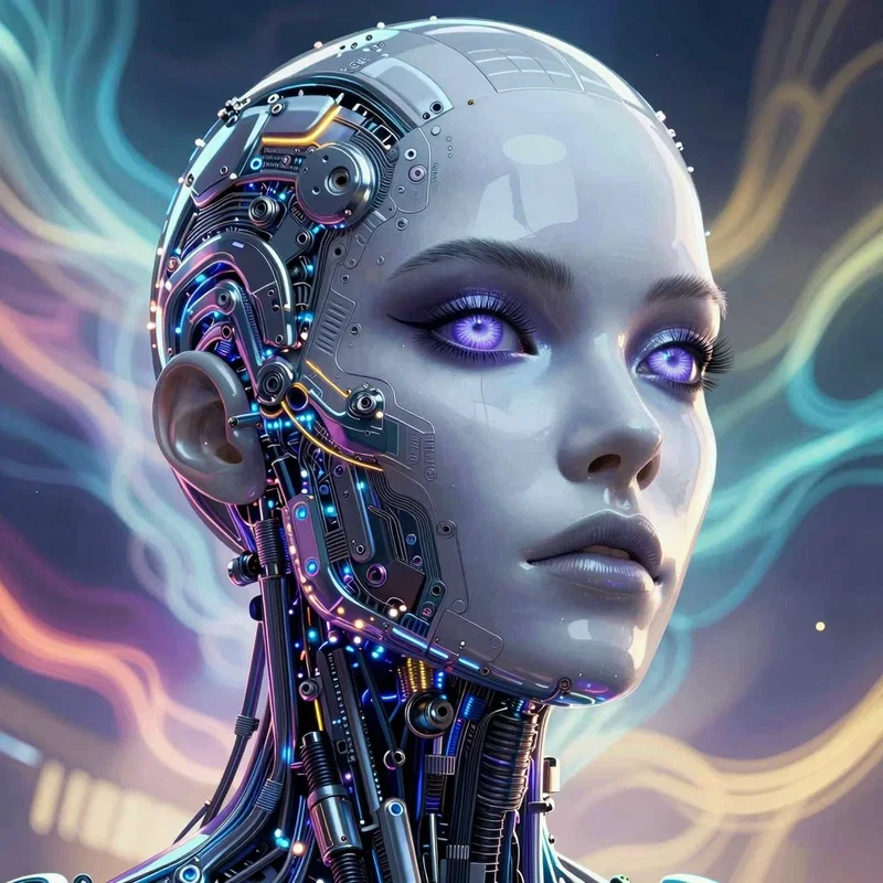 Portrait d'une Femme Androïde