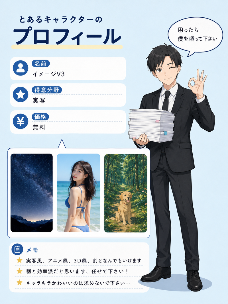 イメージV3のプロフィール