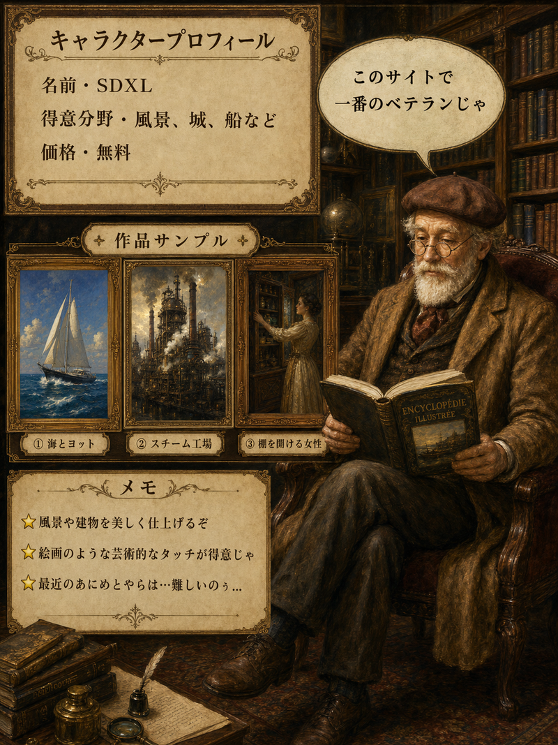 SDXLのプロフィール