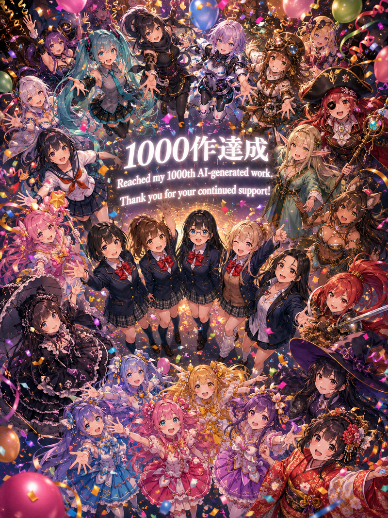 1000作目達成記念