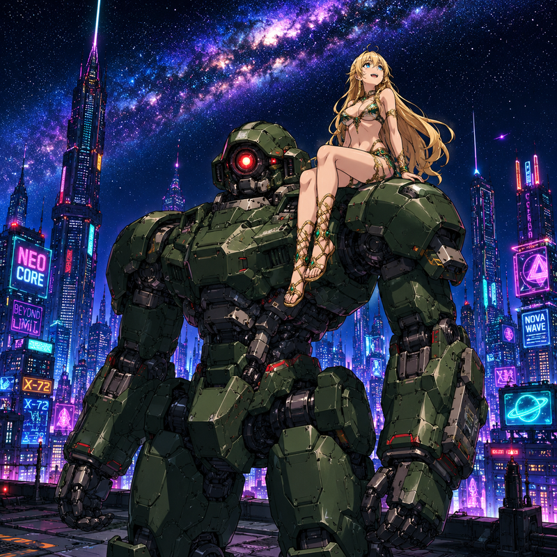 美女と野獣ロボ