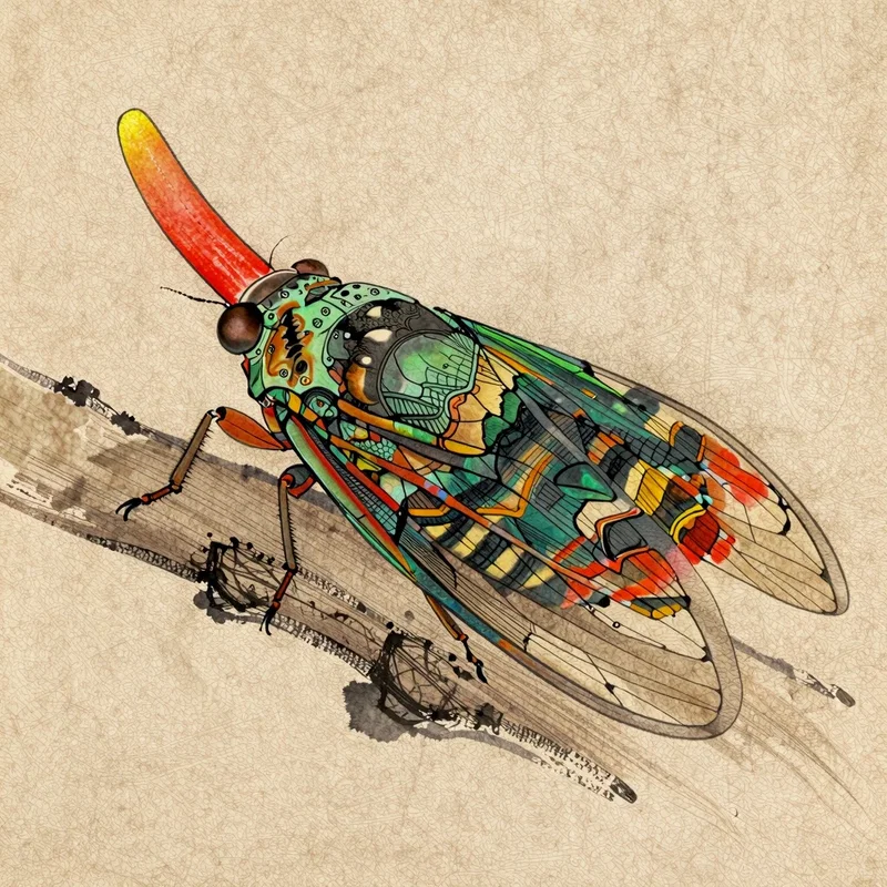 Cicadelle Lanterne (Fulgora)