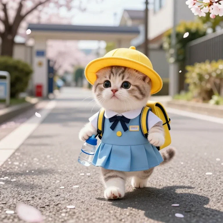 ようちえんどこかにゃ?
