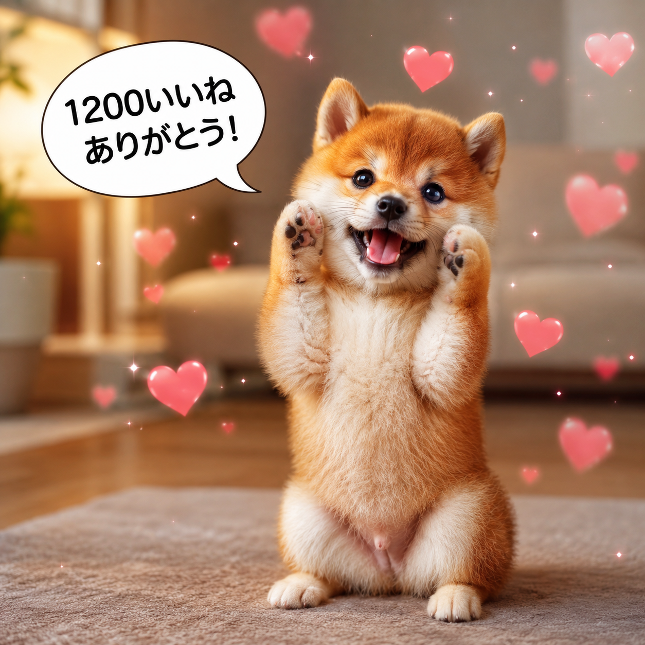 1200いいねありがとう