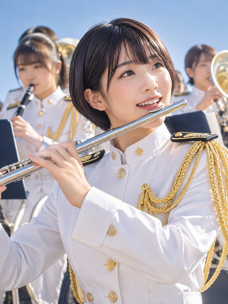 自衛隊音楽隊の可愛いお姉さん