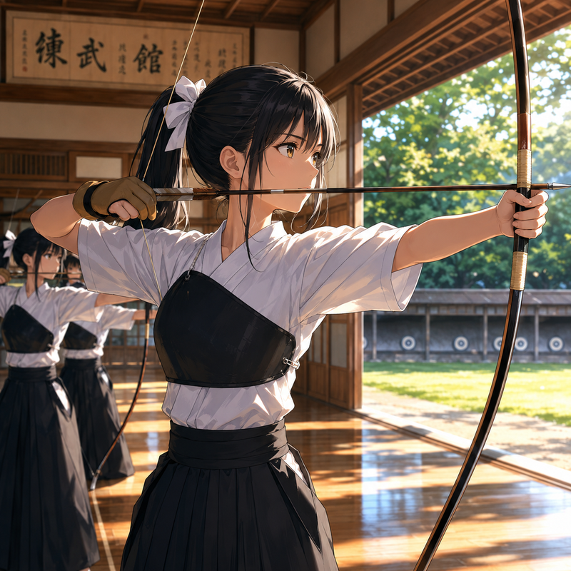 弓道部の女の子
