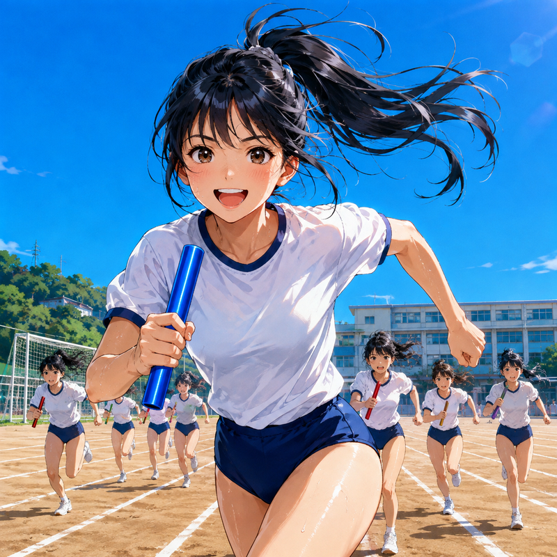 昭和・平成の走る少女。