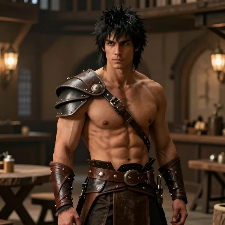 male werewolf warrior in human form1