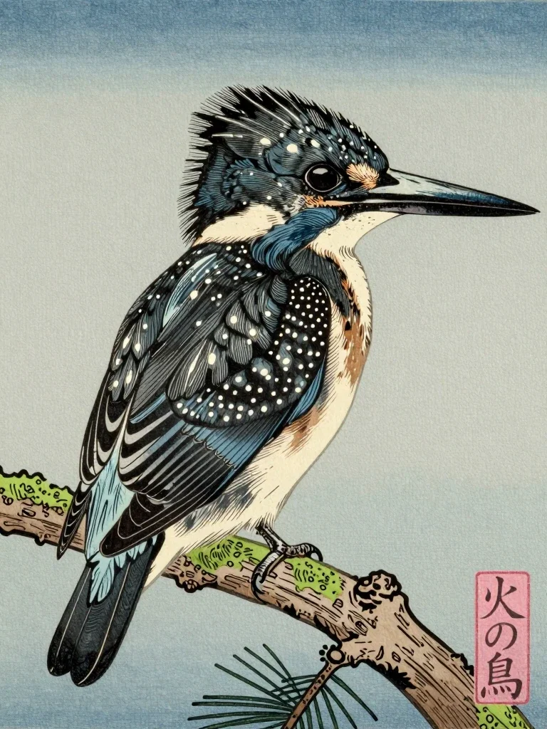 Crested Kingfisher