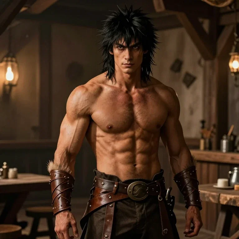 male werewolf warrior in human form2