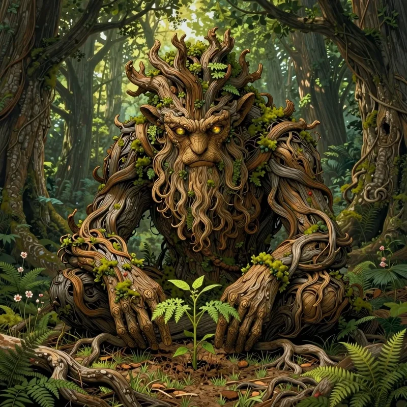 Ent Ancien et Jeune Pousse